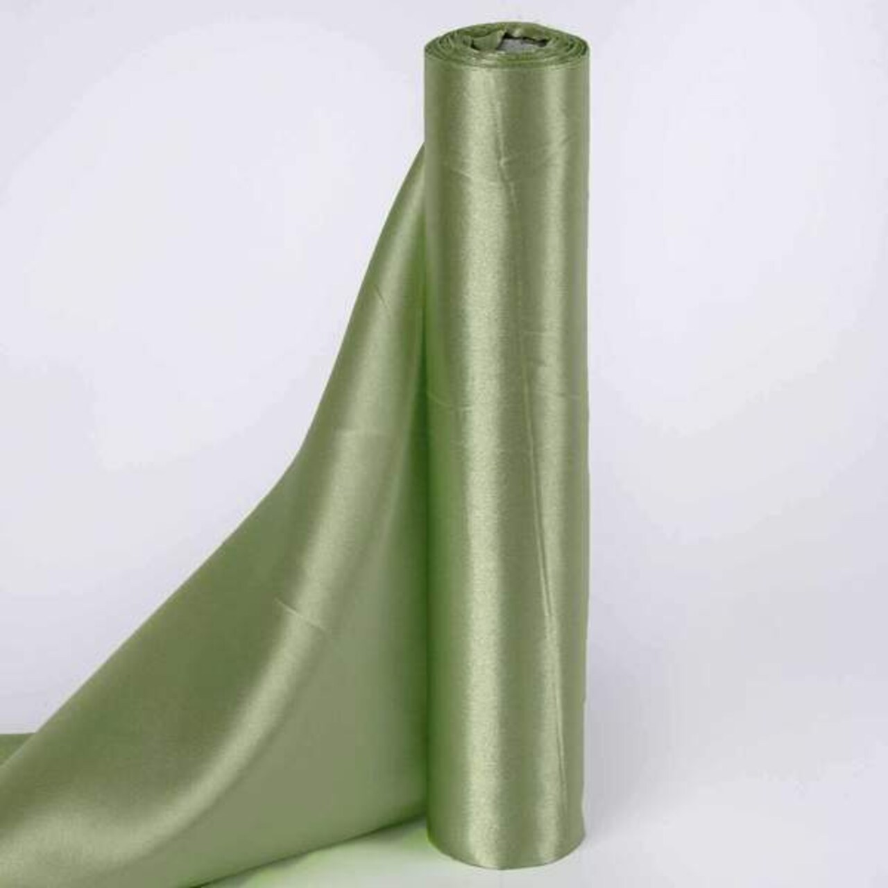 Sage Green SATIN FABRIC 12" x 10 yards Bolt Crafts Sewing Put-up